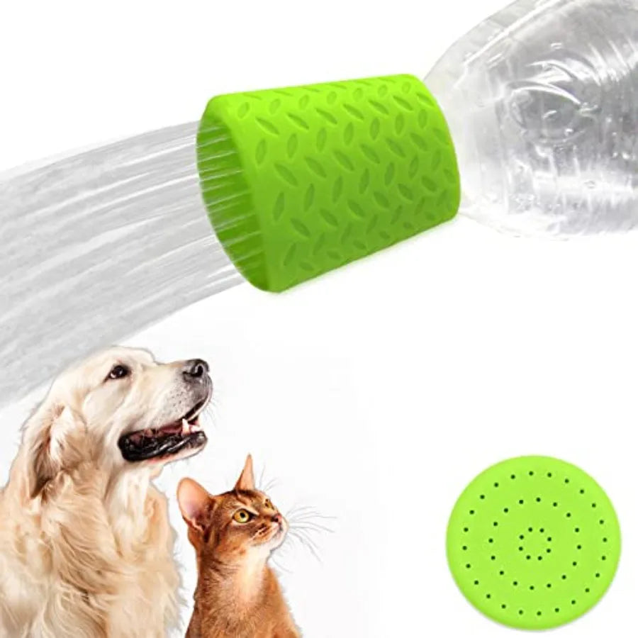 Silicone Dogs Shower Sprayer Head Attachment - Pet Shower Cap Sprinkler Portable Outdoor Shower Heads for Camping, Hiking, Beac