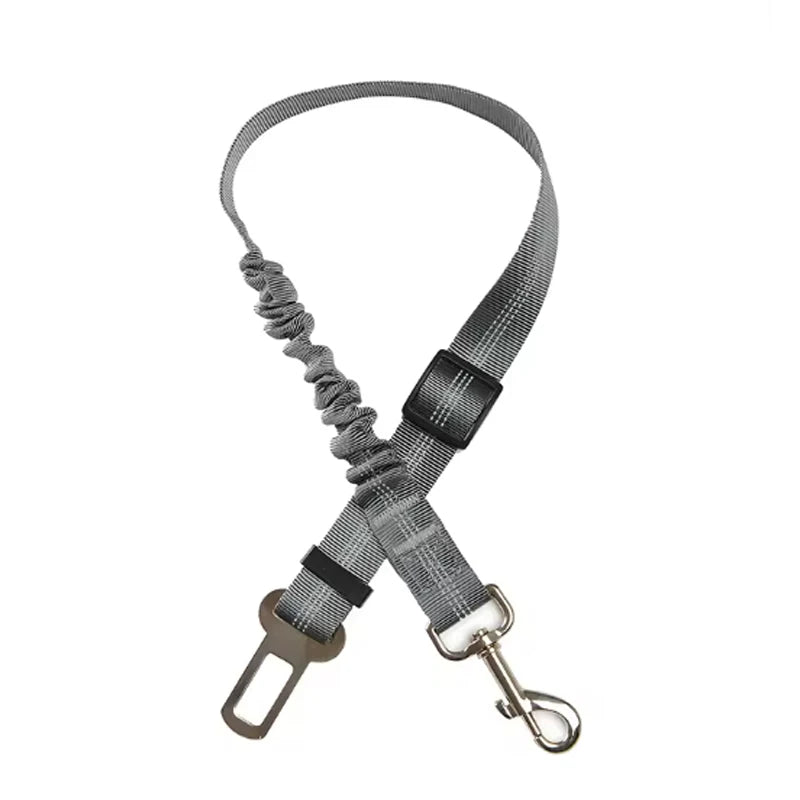 Dog safety leash pet car seat belt dog traction seat belt buffer elastic safety rope traction leash