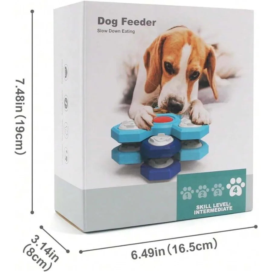 Interactive Dog Puzzle Toys For Mentally Stimulating Enrichment, Pet Slow Feeder IQ Training Toy For Boredom Relief,