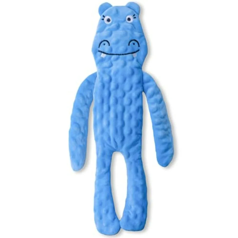 Dog Squeaky Toy No Stuffing, Dog Toys Crinkle Puppy, Durable Chew Plush Cute Animals Natural for Teething Pet