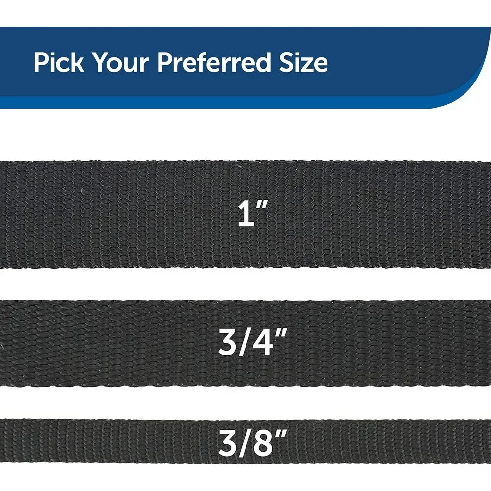 NEW Nylon Dog Leash – Strong, Durable, Traditional Style Leash - Easy to Use Bolt Snap for Small, Medium & Large Dogs – 3/4" x