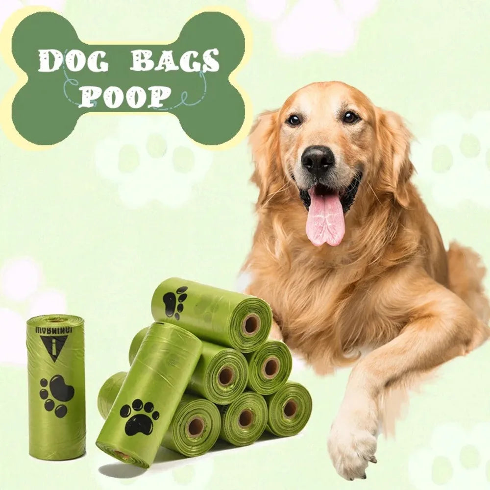 Eco-Friendly Pet Waste Bags - Biodegradable, Scented, Leakproof, for Dogs & Cats, Poop Bag Dispenser Included