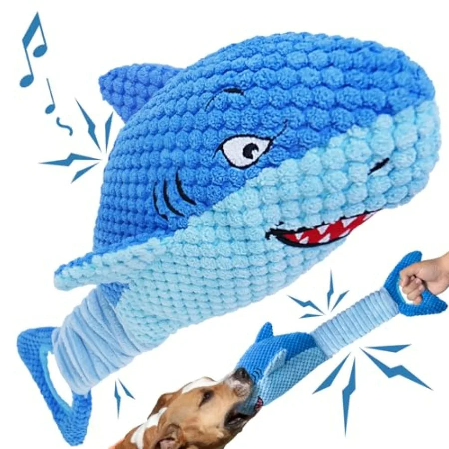 Upgraded Goose Indestructible Dog Toys for Aggressive Chewers Small Medium Large Breed, Crinkle Squeaky Plush Dog Puppy Chew Toy