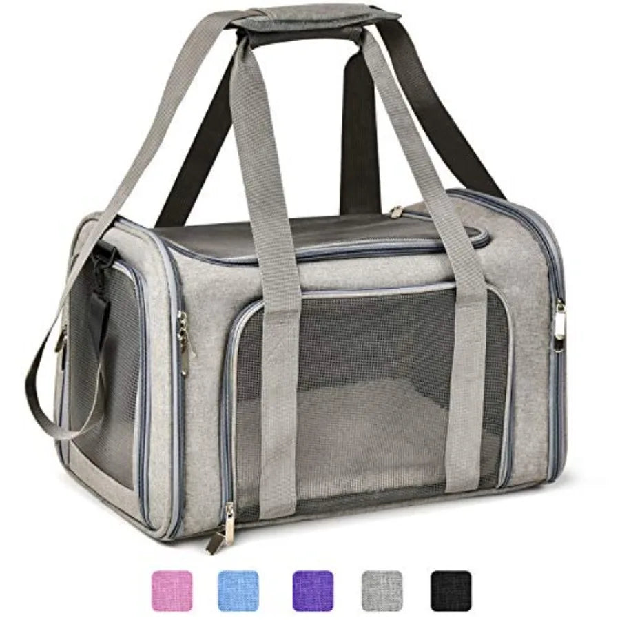 Cat Carriers Dog Carrier Pet Carrier For Small/ Medium Cats Dogs Puppies Up To 15lbs TSA Airline Approved Small Dog