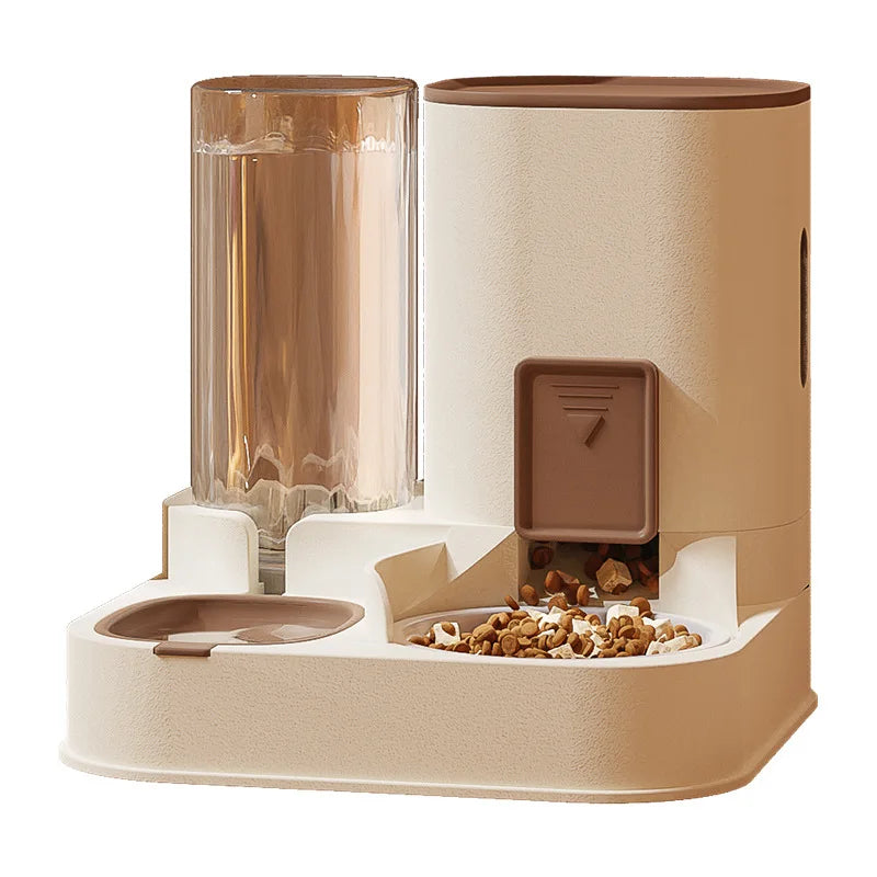 All-in-one Food and Water Feeding Machine Feeding Dispenser Exquisite Cat Dog Bowl Drinking Fountain Pet Feeder Water Supply