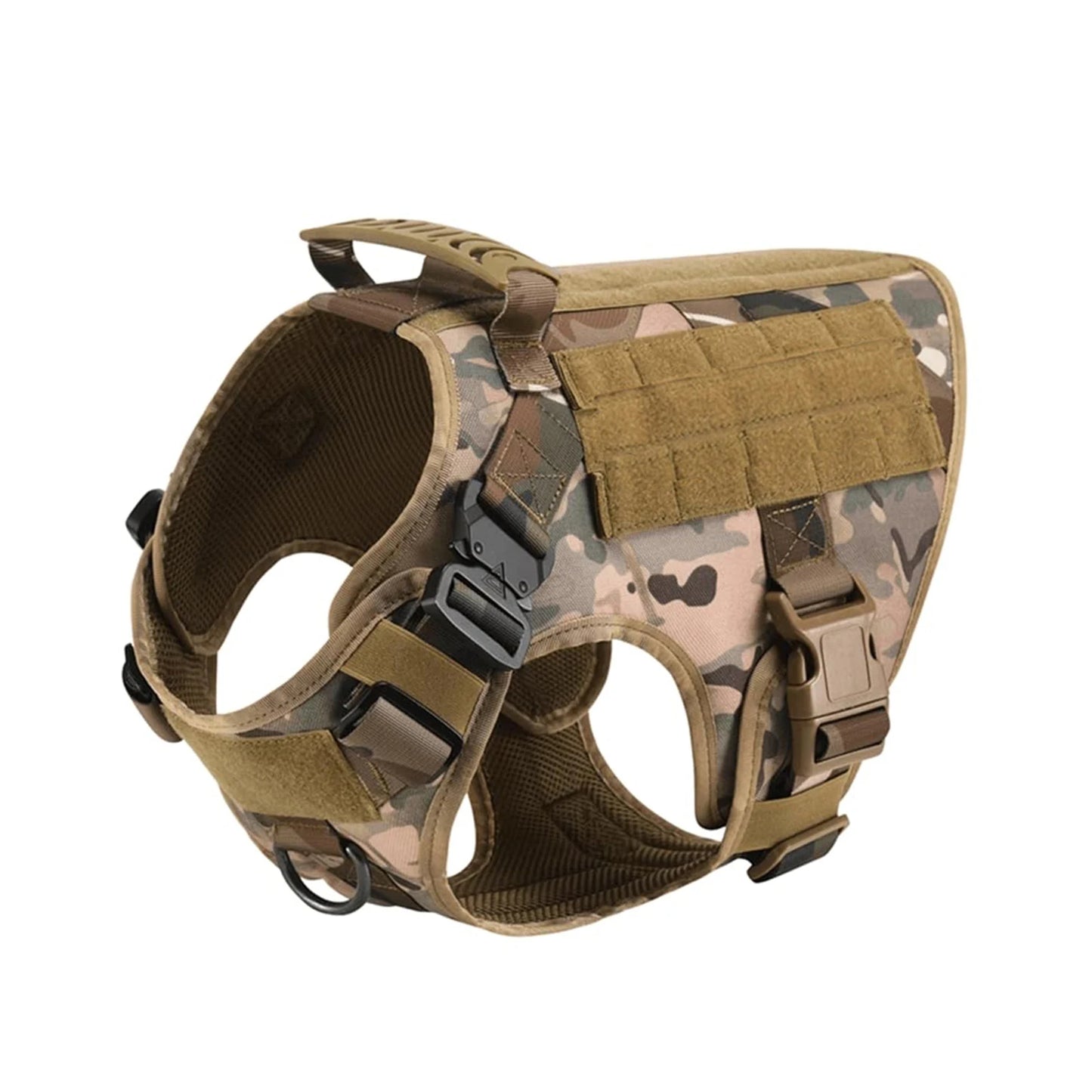 Tactical Dog Harness  Leash Molle Pouches For Medium Large Dogs, German Shepherd Training Walking Vest, Dog Harnesses