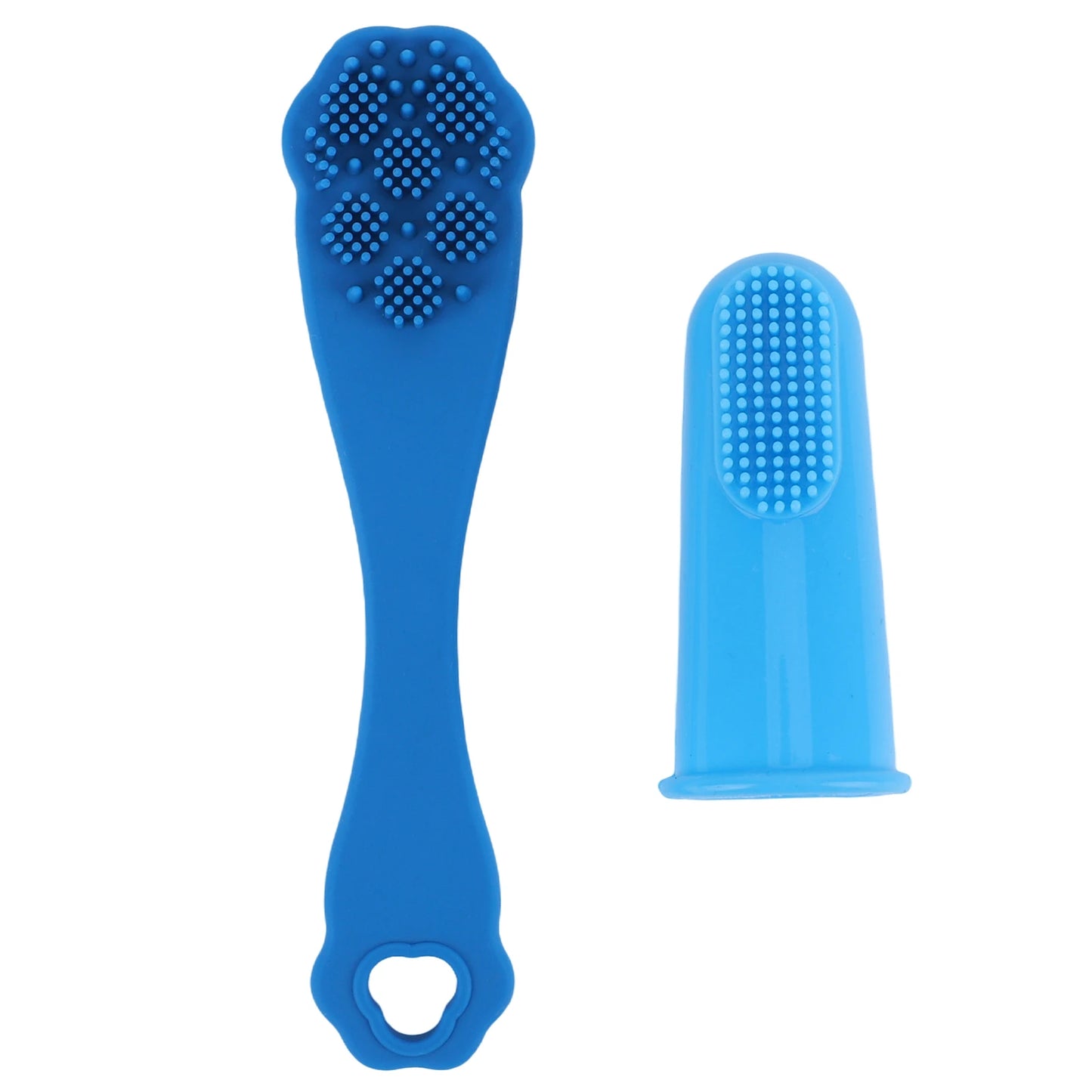 6PCS Pet Grooming Kit Silicone Dog Washing Gloves Dog Bath Brush Dog Toothbrush Finger Dog Shampoo Brush Dog Cat Bath Supplies