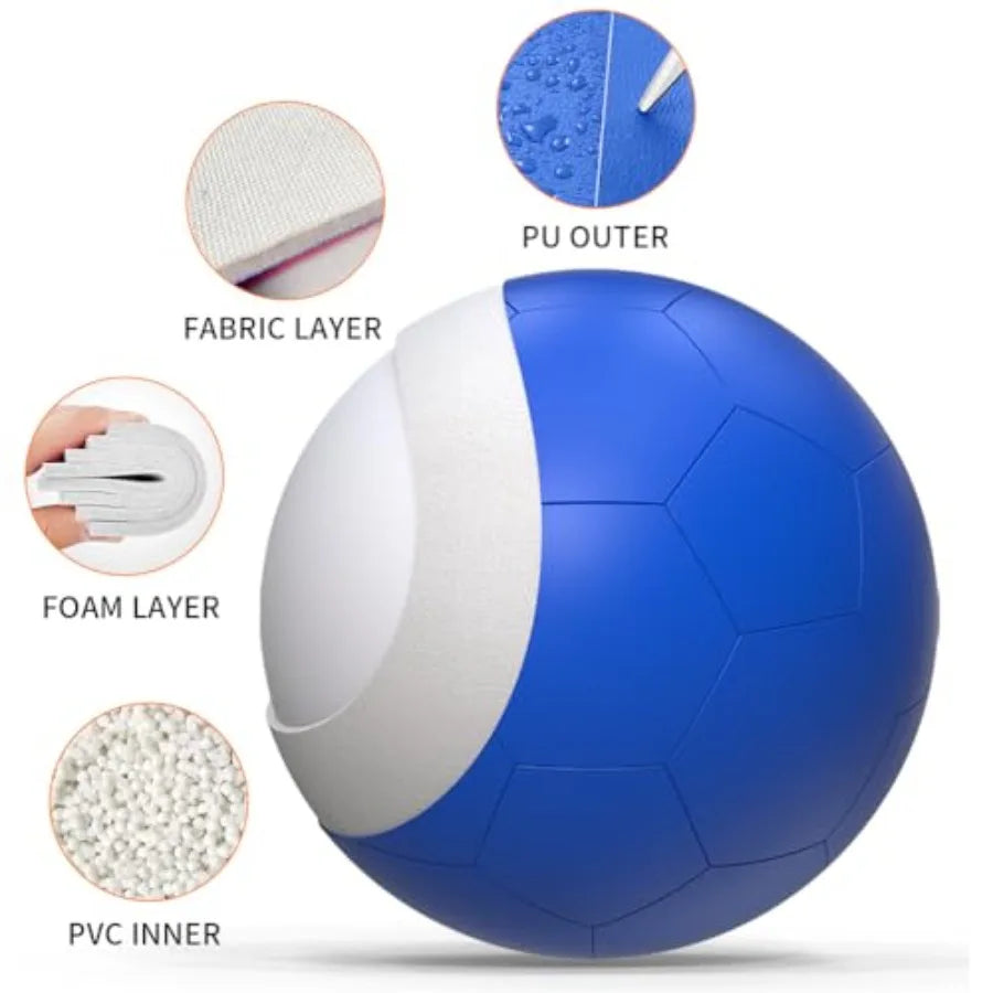 Herding Ball for Dogs Large 25" PU Leather Herding Dog Exercise Outdoor Soccer Ball with Reinforced Rubber Bladder Training