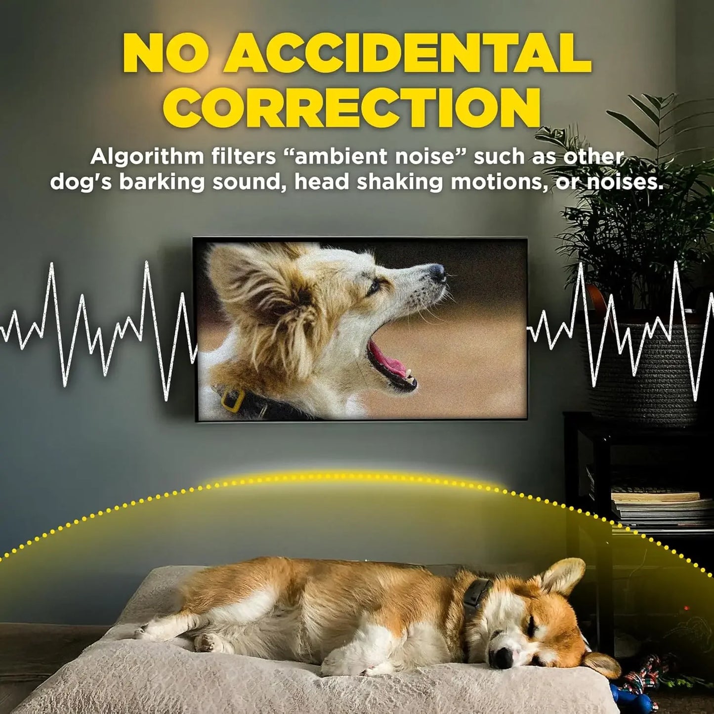 hot-sellingSmart NOBARK Detects Whining and Barking, 33 ft Range App for Notifications, E-Collar, Behavior Report, Waterproof IP