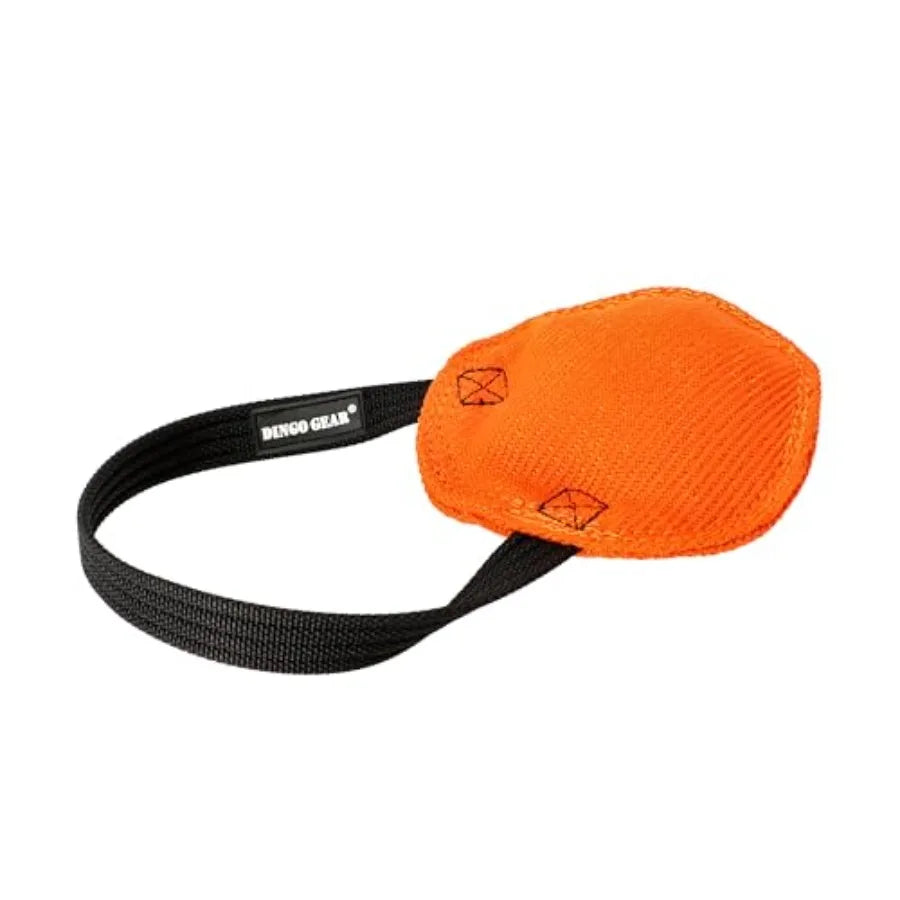 Berta Tug Toy in a Disc Shape for Bite Training K9 IGP Fetch Prey Drive Obedience Dog Sports French Material Bite Tug