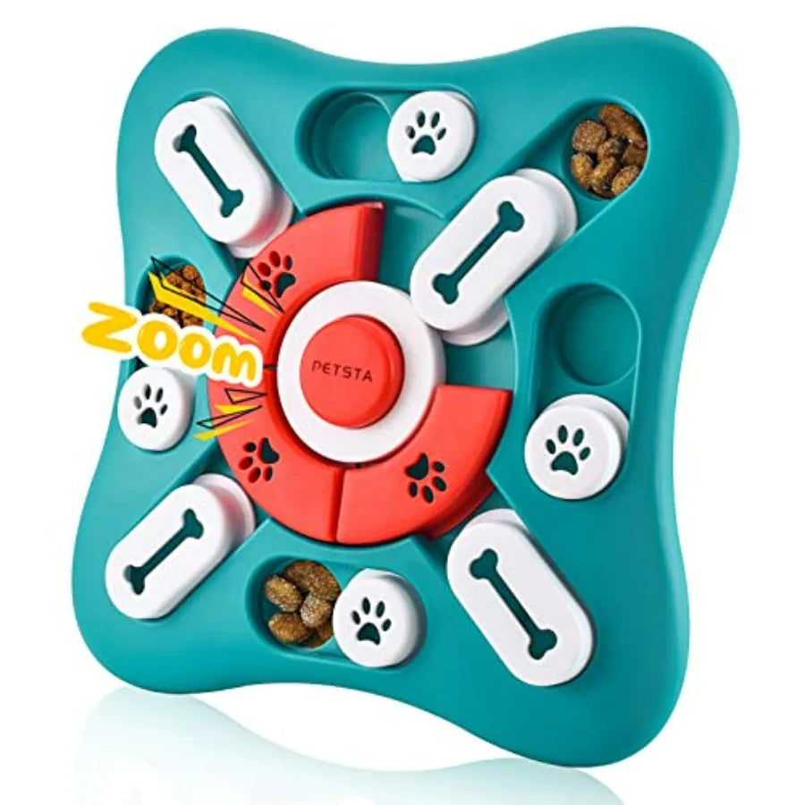 Dog Puzzle Toys, Treat Dispensing Dog Enrichment Toys for IQ Training and Brain Stimulation, Interactive Mentally Stimulating