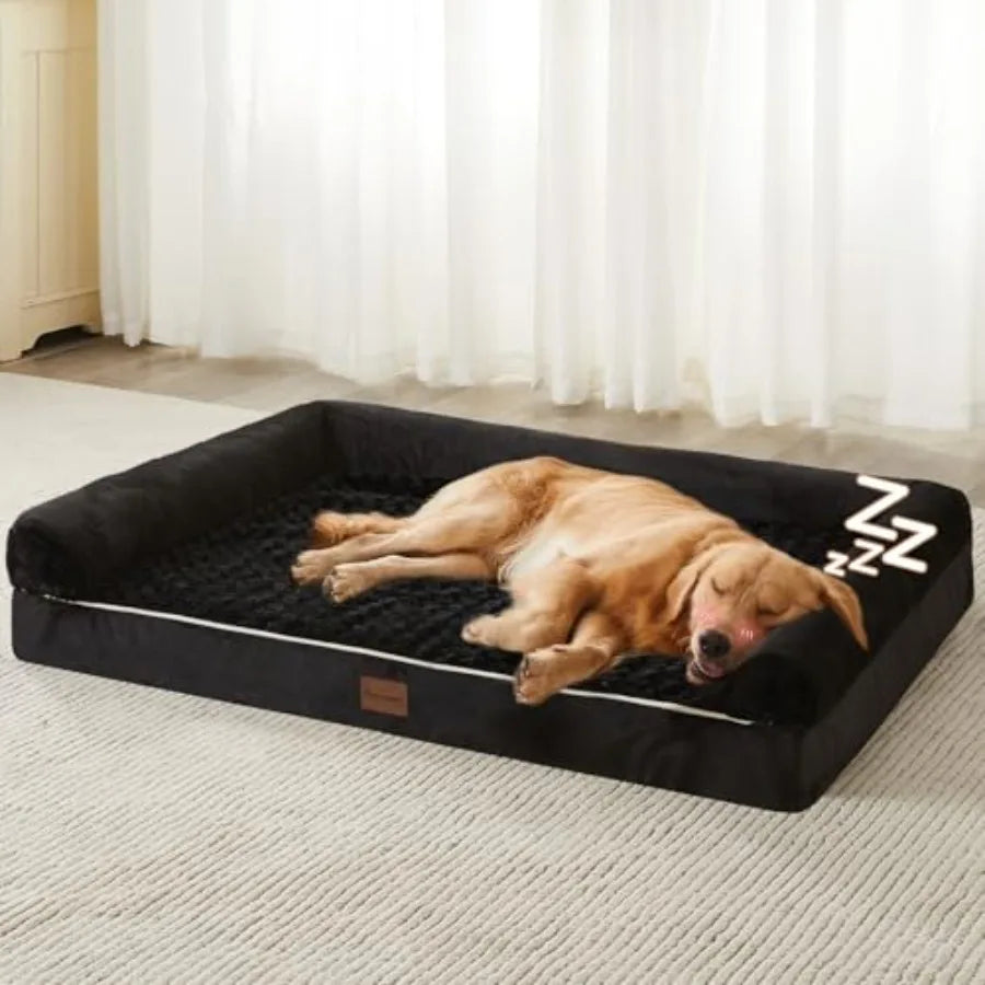 Orthopedic Dog Bed for Large Dogs Medium Large Dogs Big Waterproof Couch Pet Bed with Removable Washable Cover