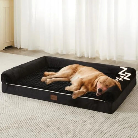 Orthopedic Dog Bed for Large Dogs Medium Large Dogs Big Waterproof Couch Pet Bed with Removable Washable Cover