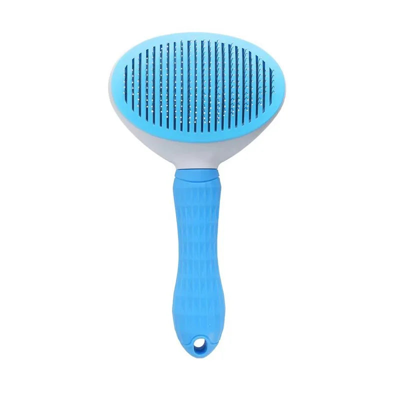 Pet One Button Self Cleaning Slicker Brush Automatic Hair Remover Comb Dog Cat Massage Needle Comb For Pet