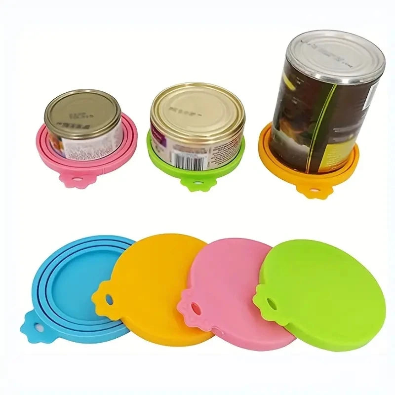 1 Reusable Silicone Pet Food Can Lid Bpa Free, Suitable For Most Sized Dog And Cat Cans - Keeps Food Fresh Prevents Bacterial Odors
