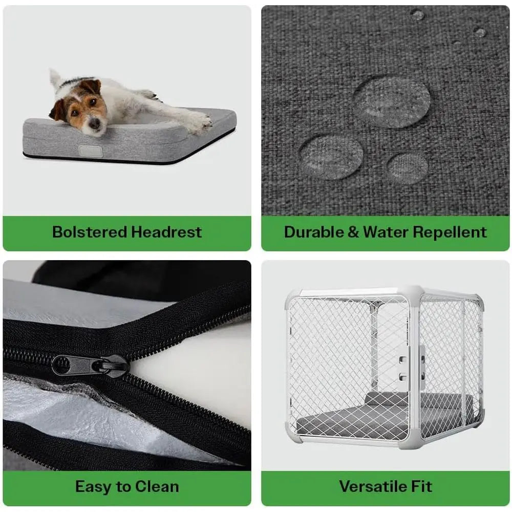 Orthopedic Dog Bed for Rest - X-Large, Durable & Comfortable Dog Crate Bed or Stand Pet Kennel