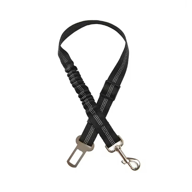 Dog safety leash pet car seat belt dog traction seat belt buffer elastic safety rope traction leash