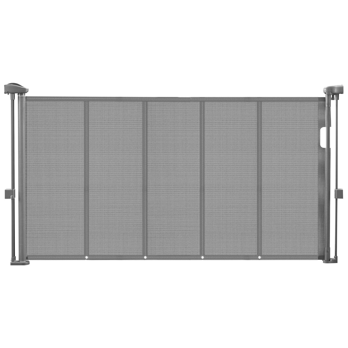 SucceBuy 55/71/110in Retractable Baby Gate 34in Tall Extends Wide Retractable Gate for Kids Pets Mesh Material Easy to Install