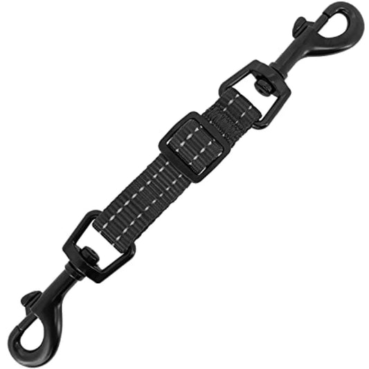 Voyager Dog Collar Safety Clip with Dual Clasps, Collars and No Pull Harness Connectors, Training for Walking, Running, and Hiking