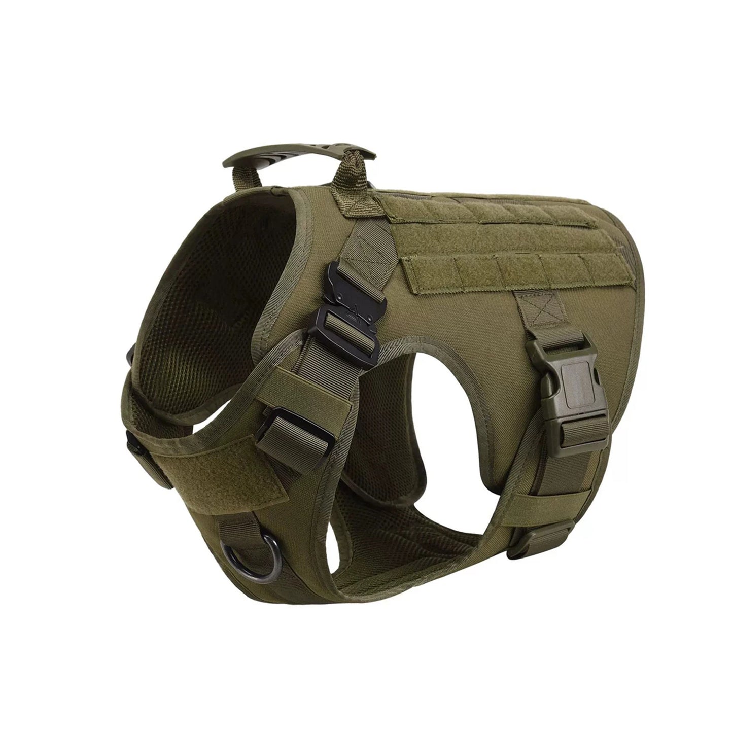 Tactical Dog Harness  Leash Molle Pouches For Medium Large Dogs, German Shepherd Training Walking Vest, Dog Harnesses