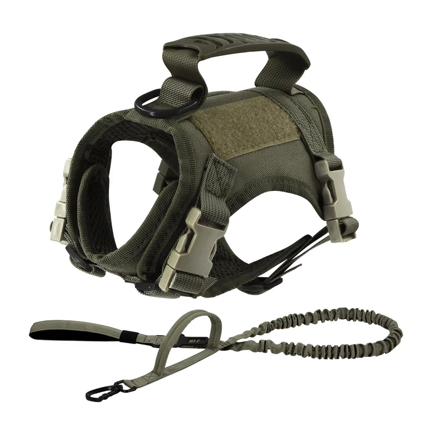 Tactical Puppy Harness Leash Set For Small Dogs Adjustable Cat Harnesses Vest For Training Walking Military Cats Dog
