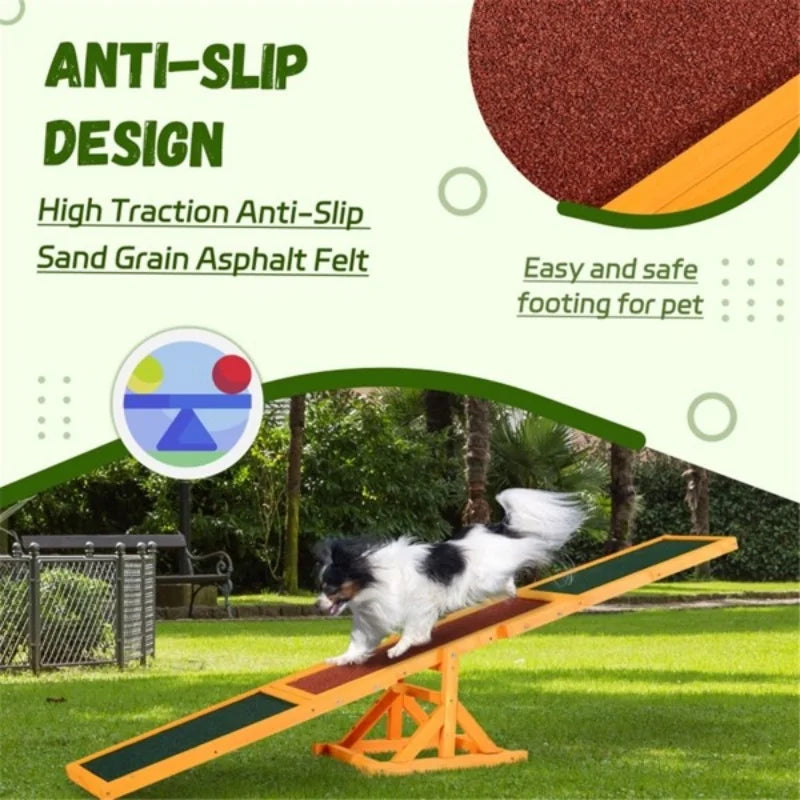 Pet Seesaw Activity Practice Dog Training Toy Agility Balance Seesaws Outdoor Dog Playground Equipment