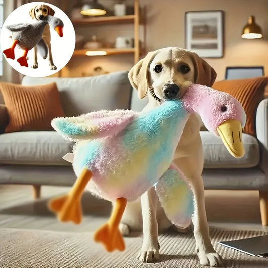 50 cm Soft Colorful Duck Plush Toy for Cats Dogs Relax Pet Companion Anxiety-Relieving Dog Buddy Energy Release Gift for Pets