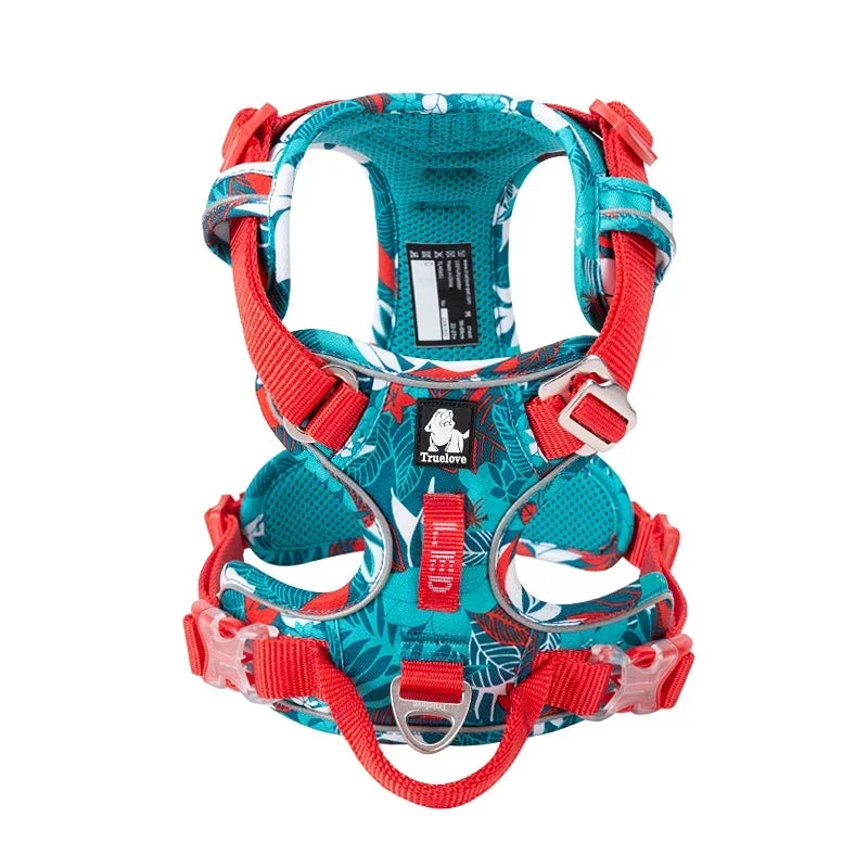 Truelove Pet Explosion-proof Dog Harness Camouflage Reflective Nylon Special Edition and Upgrade Version Easy to Adjust