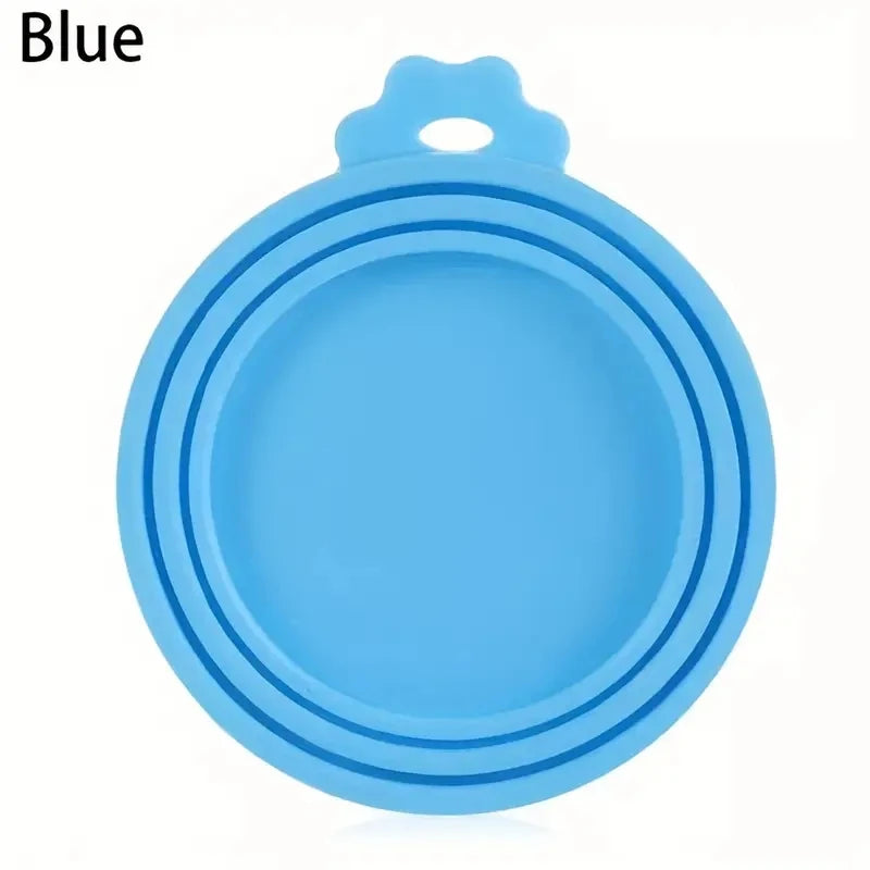 1 Reusable Silicone Pet Food Can Lid Bpa Free, Suitable For Most Sized Dog And Cat Cans - Keeps Food Fresh Prevents Bacterial Odors