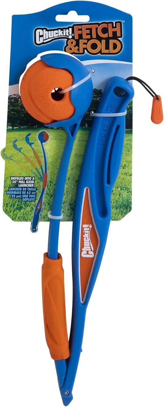 Portable Dog Ball Launcher for Medium Dogs, Foldable Design, Easy Fetch Toy