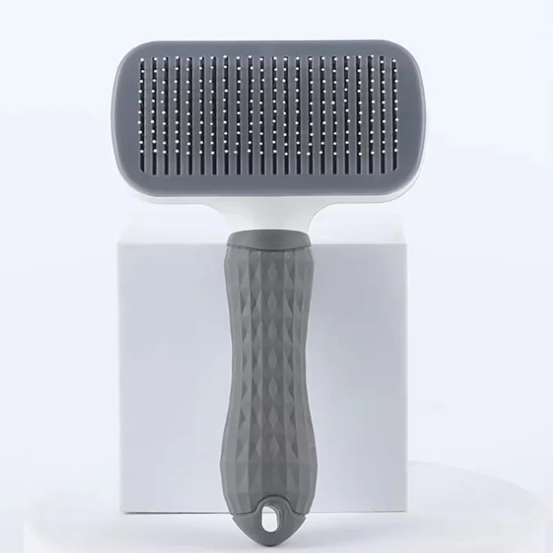 Pet One Button Self Cleaning Slicker Brush Automatic Hair Remover Comb Dog Cat Massage Needle Comb For Pet