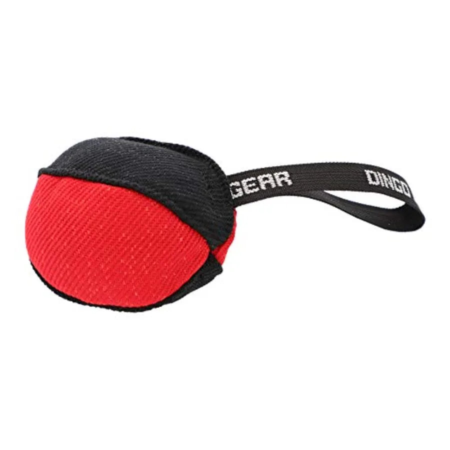 Dog Tug Ball 4" for Strong Dog Bite Training IGP K9 Fun Red S02780