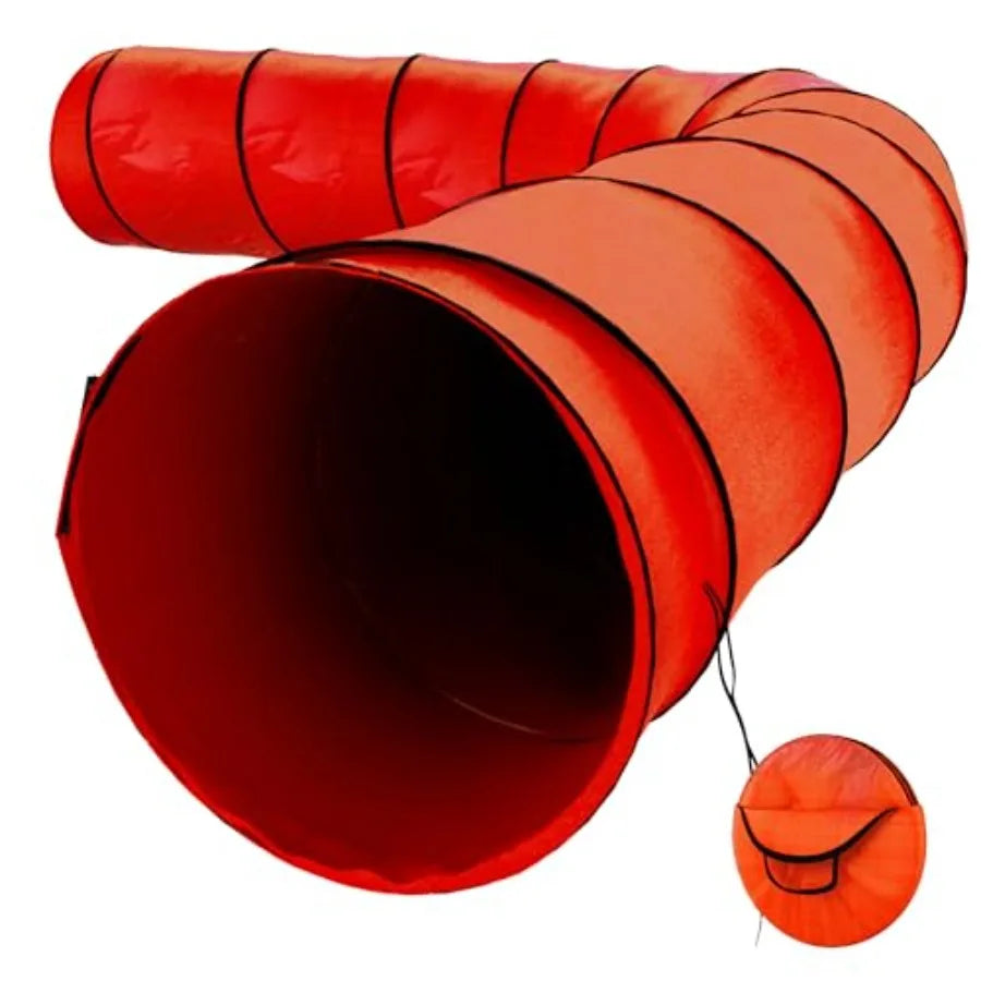 Dog Tunnel Dog Agility Tunnel Agility Equipment 18 Feet Puppy Obstacle Course Pet Playground Crawling Small Medium Large Indoor