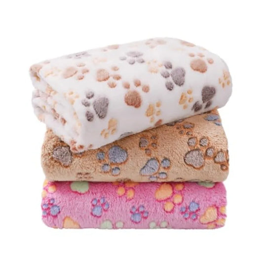 1 Pack 3 Blankets Super Soft Fluffy Premium Fleece Blankets for Puppy Cat Pet Blanket Flannel Throw Warm Sleep