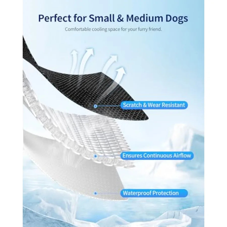 Indoor electric dog cooling mat 30x24 PVC surface gray 3 cooling levels non-slip no water or refrigeration needed for pets