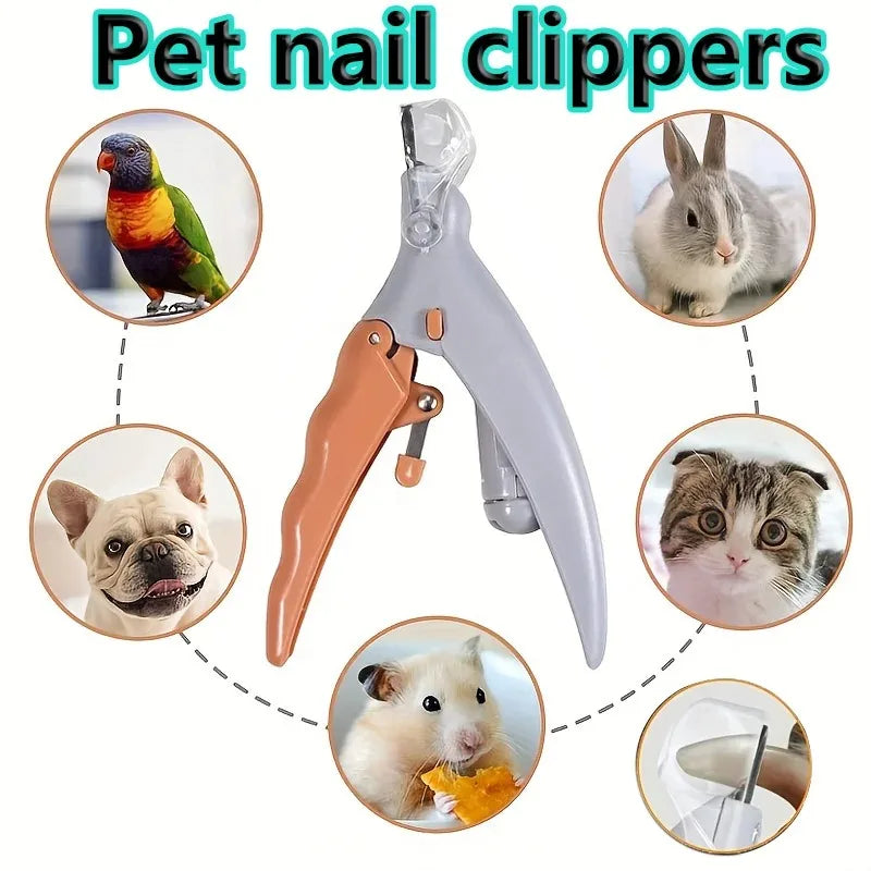 1pc LED Pet Nail Clipper For Easy And Safe Dog And Cat Paw Grooming，Nail clippers with lights, cats, dogs