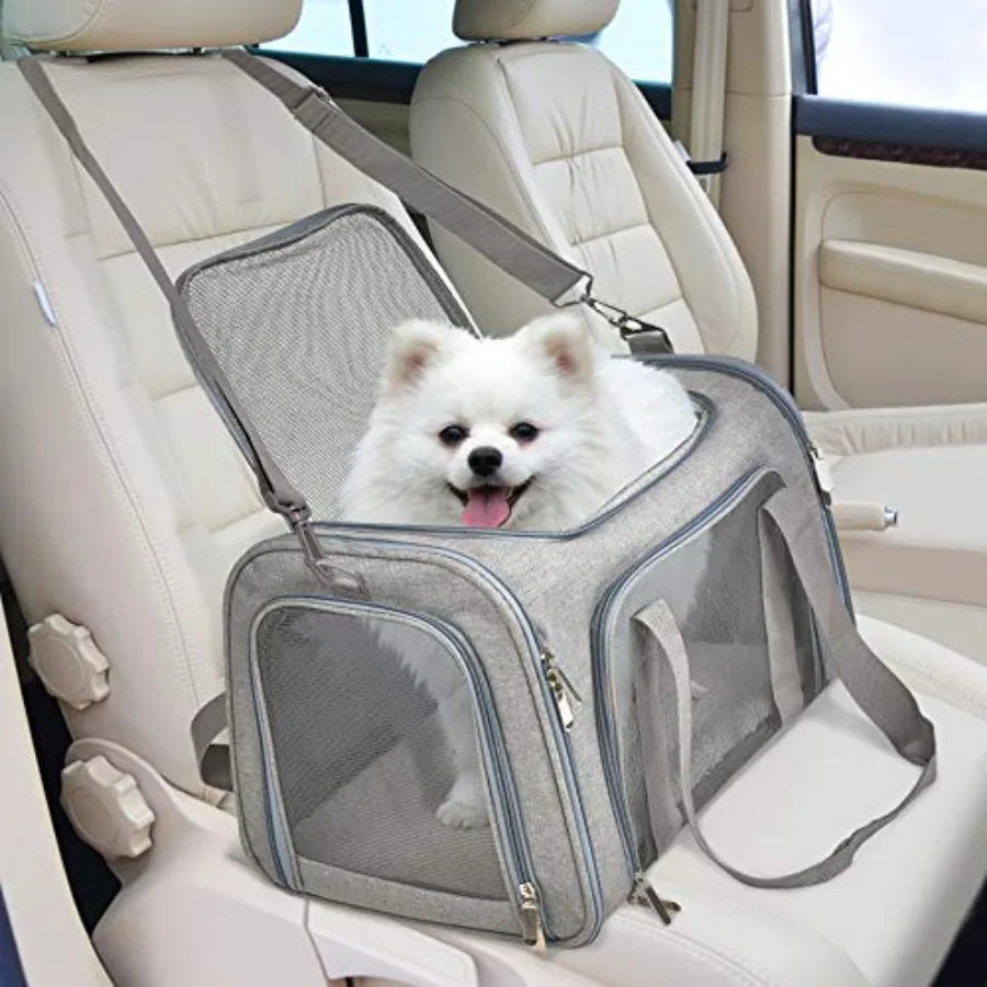 Cat Carriers Dog Carrier Pet Carrier For Small/ Medium Cats Dogs Puppies Up To 15lbs TSA Airline Approved Small Dog