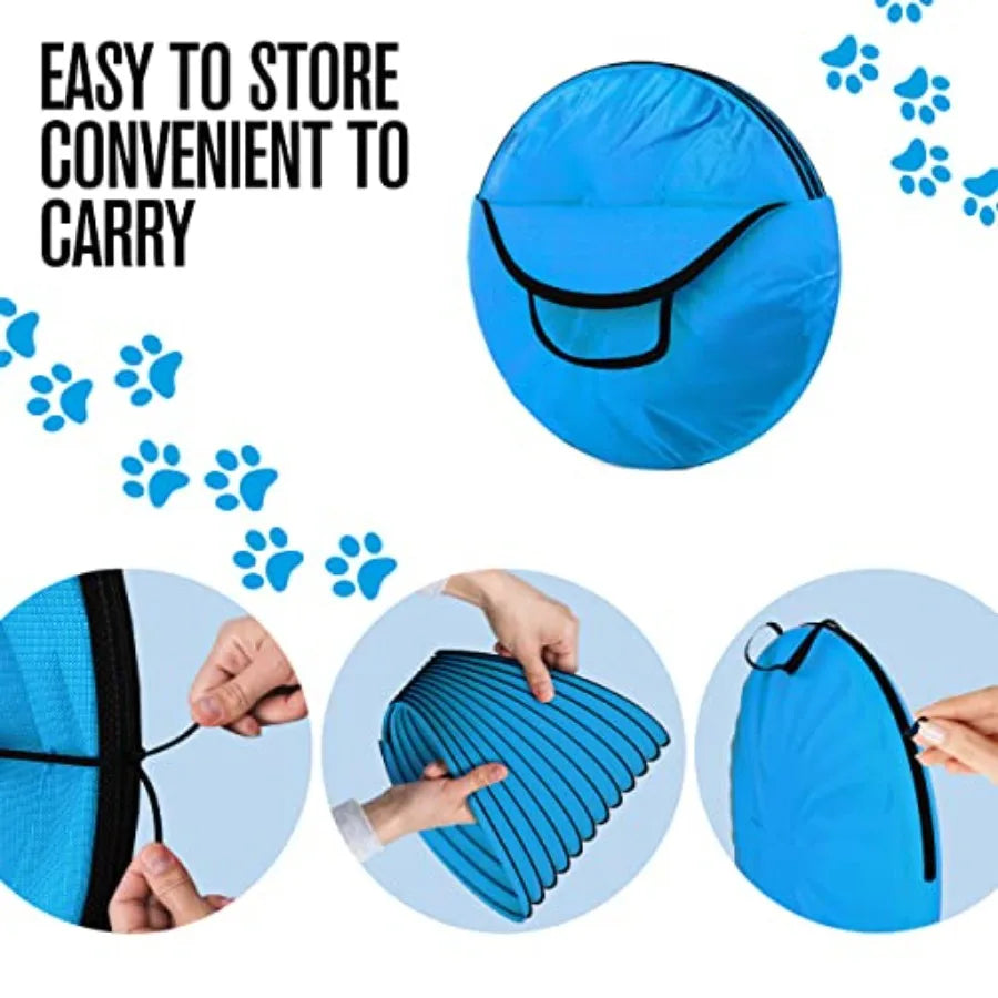 Dog Tunnel Dog Agility Tunnel Agility Equipment 18 Feet Puppy Obstacle Course Pet Playground Crawling Small Medium Large Indoor