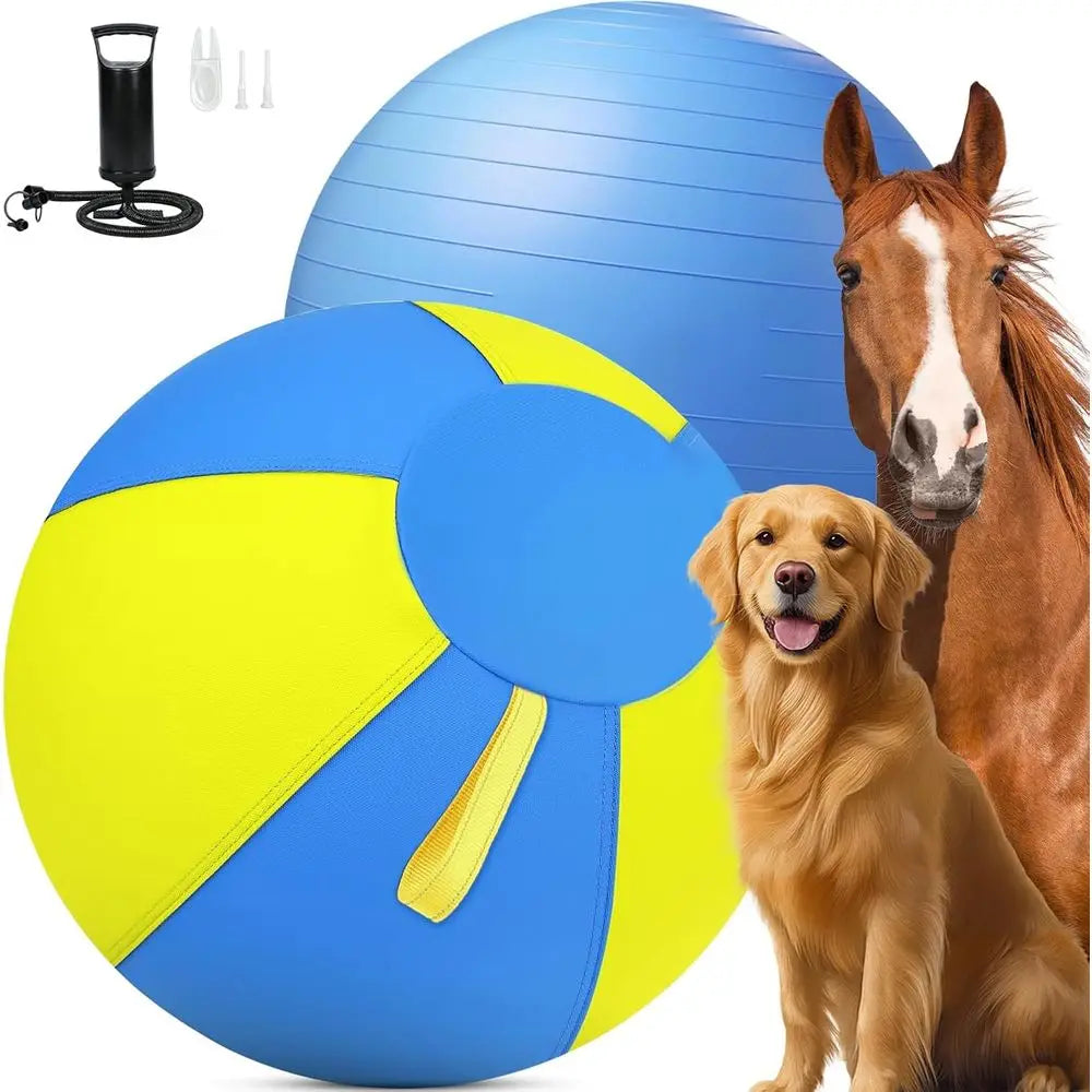 25 Inch Durable 1000D Cover Large Dog Herding Ball - Anti-Burst Interactive Toy with Handles for Large Breeds and Agility Training