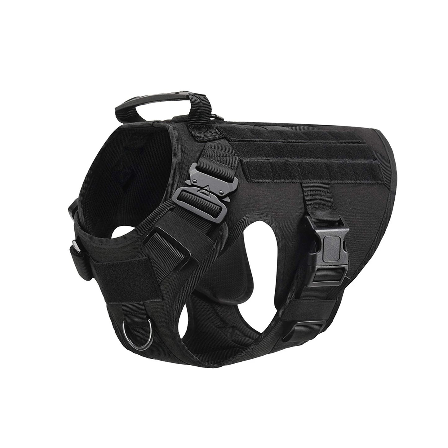 Tactical Dog Harness  Leash Molle Pouches For Medium Large Dogs, German Shepherd Training Walking Vest, Dog Harnesses