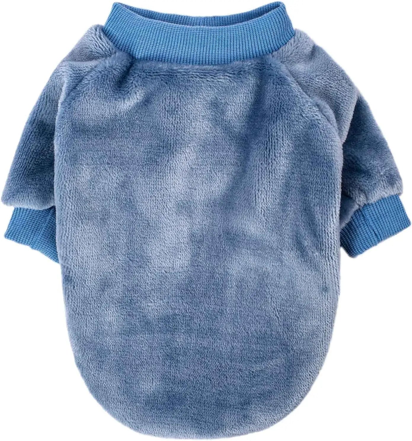 Dog Sweater 3-Pack Ultra Soft Warm Pet Jackets for Small Dogs Cats Winter Apparel with Grey Blue Dark Blue