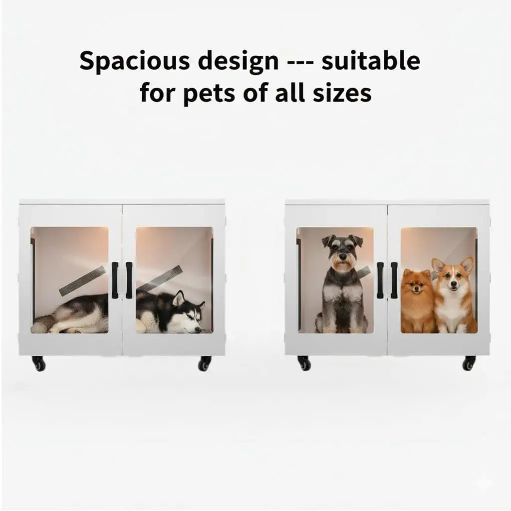 Large Pet Dryer Box, Smart Temp Control & Low Noise, Grooming Blower for 120 lbs Dog Cat,410L,Custom