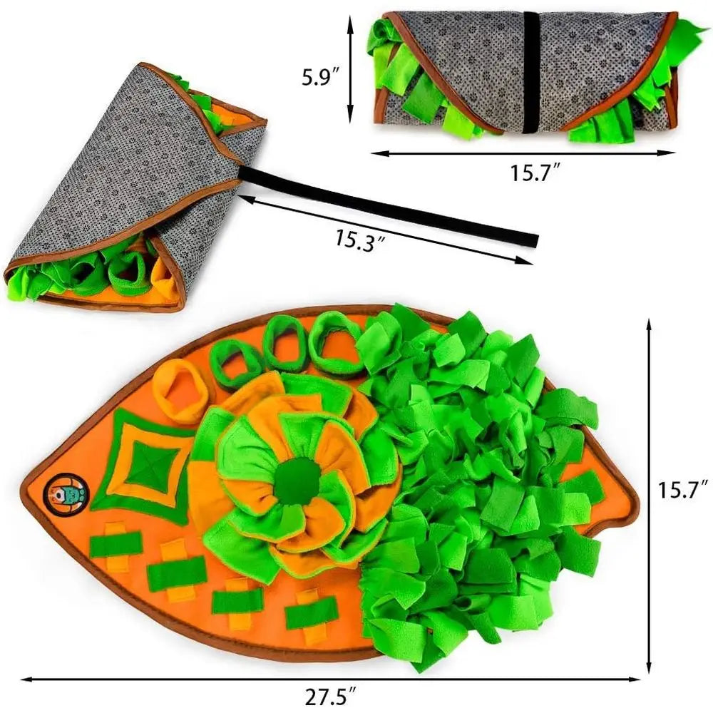 Snuffle Mat for Dogs, Dog Cats Nosework Feeding Mat, Pet Interactive Dog Puzzle Toys Encourages Natural Foraging Skills or Training