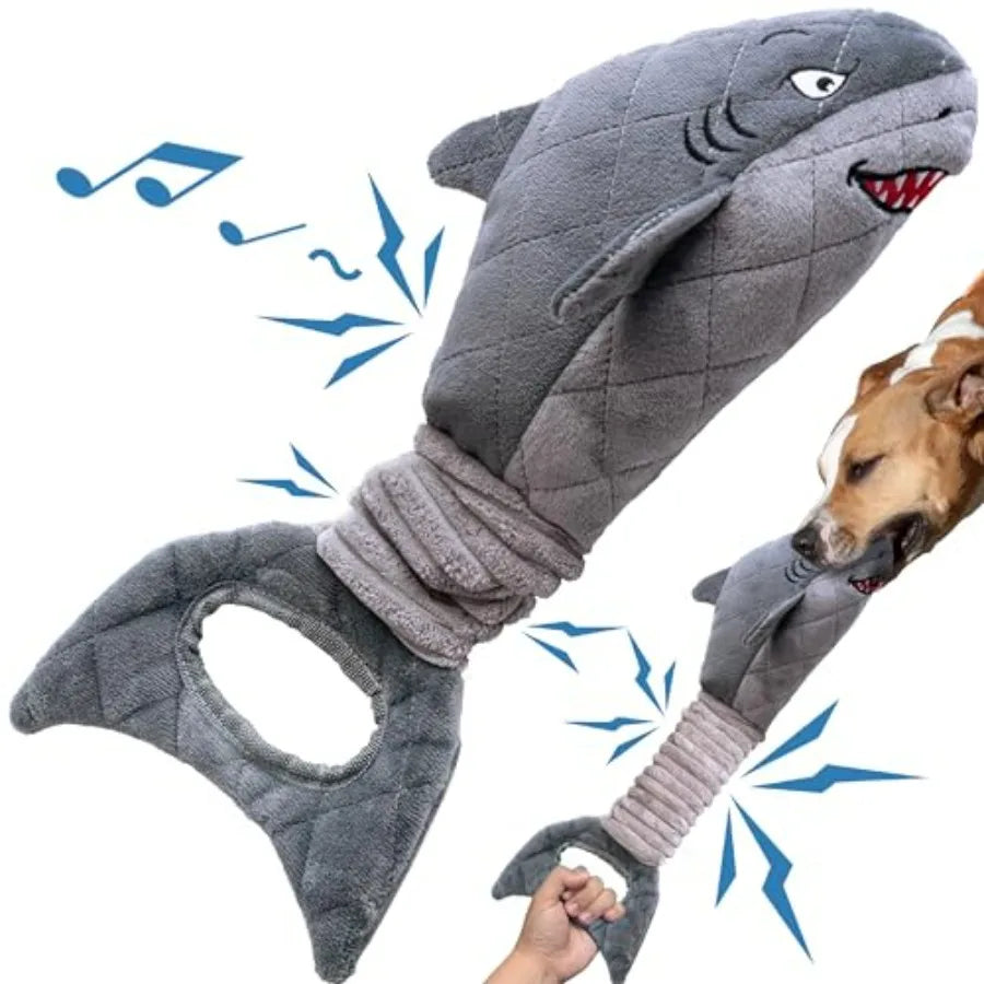 Upgraded Goose Indestructible Dog Toys for Aggressive Chewers Small Medium Large Breed, Crinkle Squeaky Plush Dog Puppy Chew Toy