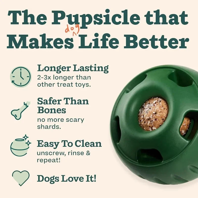 Interactive Dog Toys for Boredom - Dog Treat Molds Silicone Healthy Treats for Dogs Pupsicle Enrichment Toy for Frozen in Summer
