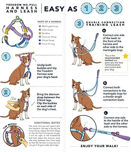 Adjustable Harness for Small/Med/Large Dogs – Easy Walks & Comfort