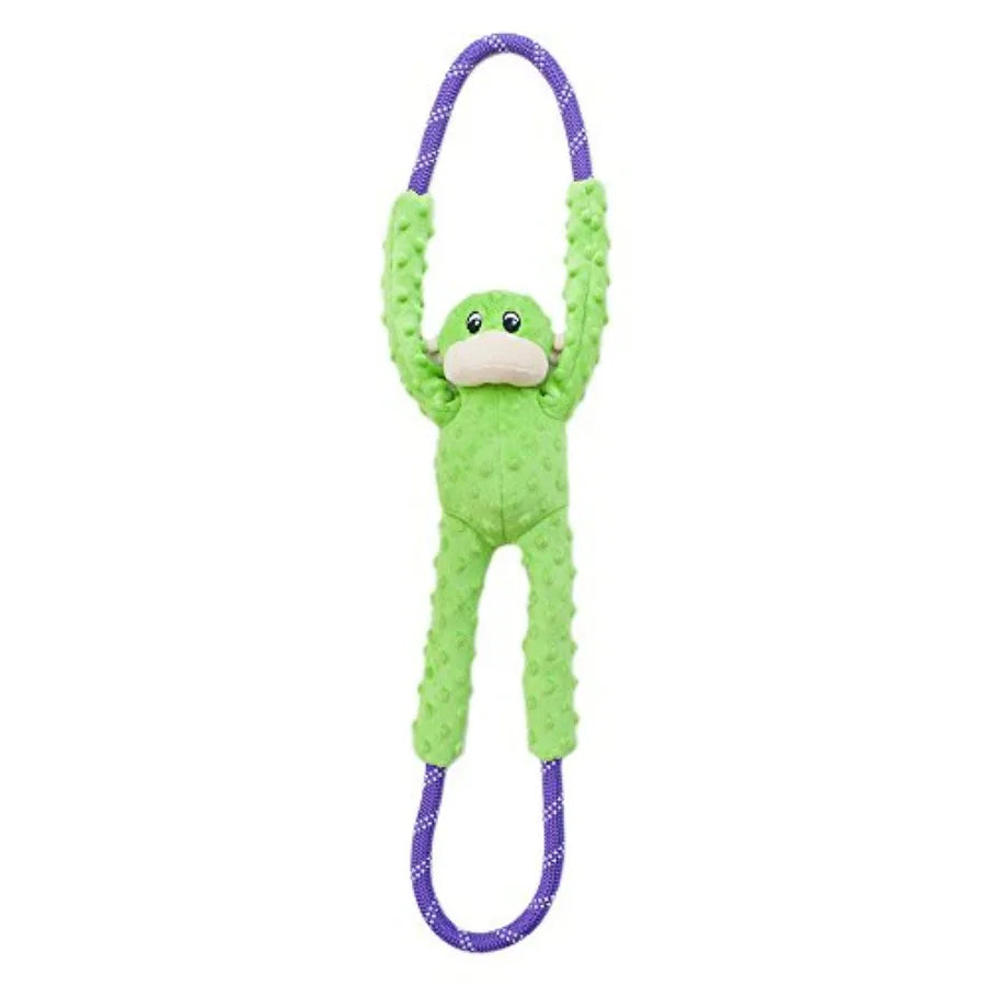 RopeTugz - Durable Dog Pull Rope Toy, Interactive Tug of War for Large, Medium, and Small Dogs, Squeaky Pet Products