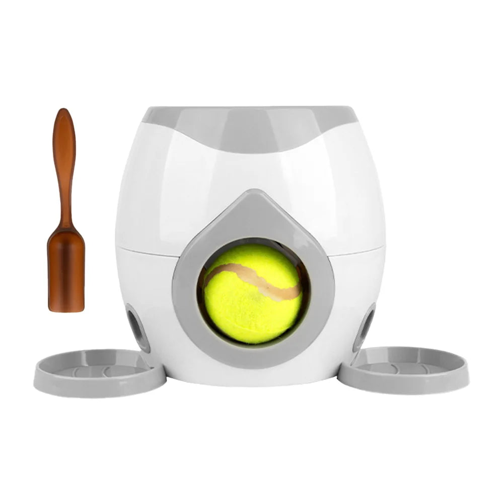Automatic Dog Ball Launcher Dogs Tennis Food Reward Machine Interactive Dog Balls Thrower Slow Feeder for Small and Medium Dogs
