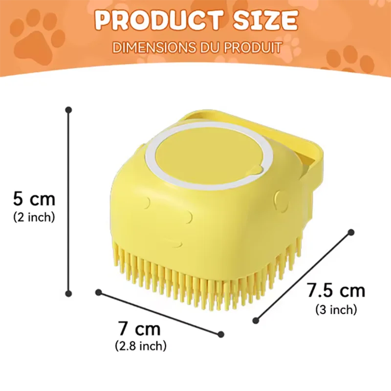 New Silicone Bath Massage Brush Multifunctional Puppy, Big Dog, Cat Soft
