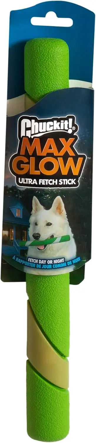 Glow-in-the-Dark Fetch Stick Dog Toy, 12 Inches, for All Breed Sizes